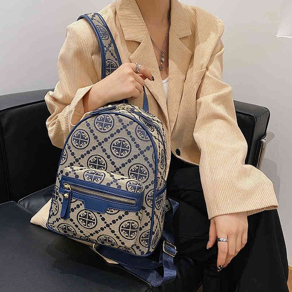

designer classic letter embroidered women's backpack versatile casual cloth backpack new fashion women's bag handbags outlet