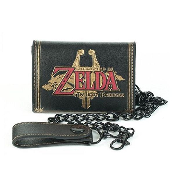 

wallets legends of zelda black tri-fold wallet w/wallet men games designer, Red;black