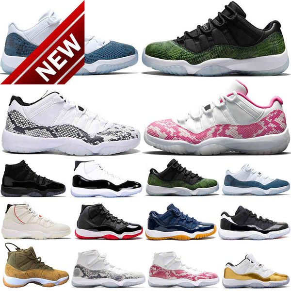 

new arrival drake 11 navy pink snakeskin 11s concord 45 men women basketball shoes cap and gown platinum tint sports mens trainer sneakers