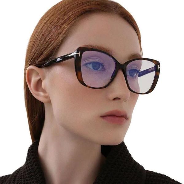 

fashion sunglasses frames tf5744 size 54-15-140 butterfly for women professional cutomize prescription glasses myopia hyperopia progressive, Black