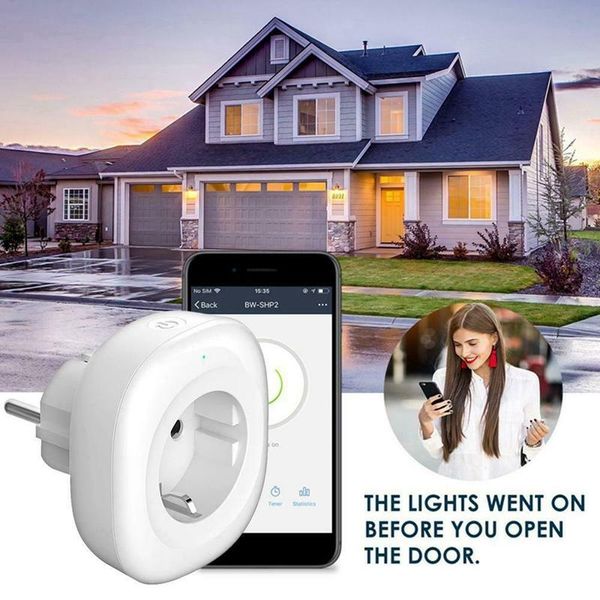 

smart power plugs wifi socket 10a remote control home timer switch for alexa google assistant tuya eu plug