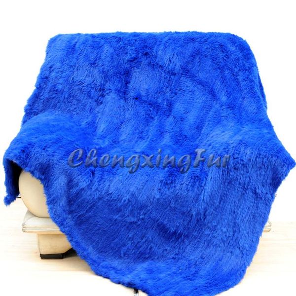 

blankets cx-d-10k 150x130cm custom hand knitted fur blanket throw ~drop