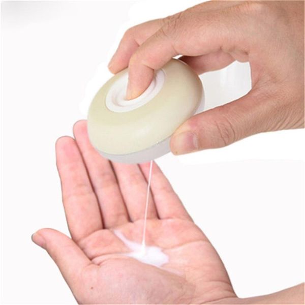 

storage bottles & jars 4pcs set round emulsion box portable travel push-type hand washing soap liquid bottle organizer dispenser container