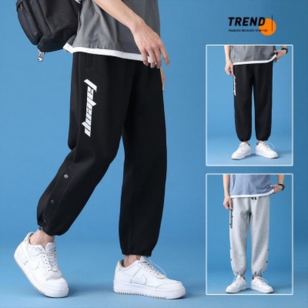

pleated straight fashion elastic waist women pants casual streetwear loose trousers wide leg, Black
