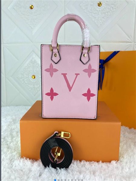 

Diagonal Shoulder Bags L M80449 Old Flower Printing Soft Grain Cowhide Mini Shopping Bag Top Genuine Leather Messenger Damier Cobal Ladies Travel Purses pink, Dark khaki