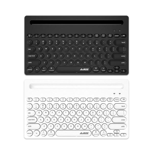 

fashion desk2.4g wireless bluetooth bt dual-mode keyboard 79 keys round keycaps, work from anywhere keyboards