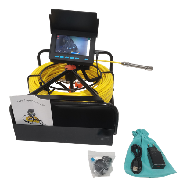 

cameras 17mm 4.3'' color display hd 720p 8500mah snake pipe camera sewer drain inspection system industrial pipeline endoscope