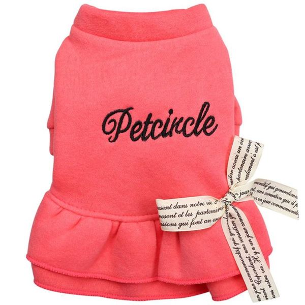 

dog apparel casual sports style pet cloth outdoor playing bowknot suits soft dress comfortable fashion loose clothes