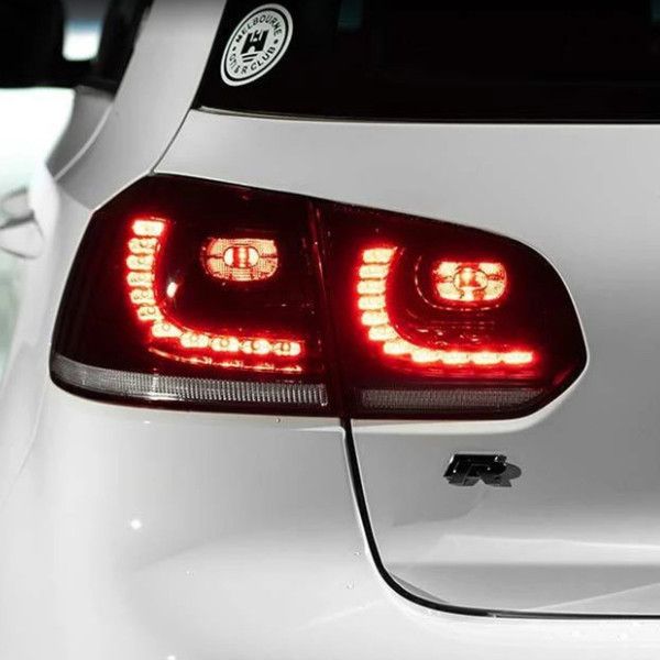 Montagem de luz de sinal dinâmico para V W Golf 6 MK6 R20 Taillights LED DRL Running Lights Nevoeiro Lâmpada traseira Reversão Bulbo 2009-2012