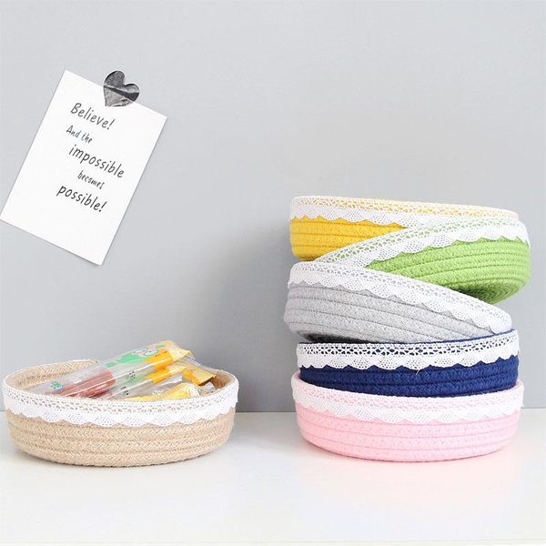 

storage baskets cotton rope box containers desk accessories wedding decoration party organizer porch debris boxes gifts