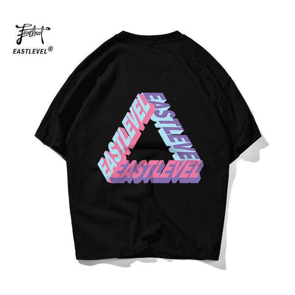

guochao graffiti t-shirt men's flower anti war printing loose cotton shoulder drop lovers 5-sleeve, White;black