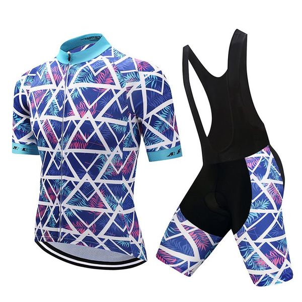 

racing sets cycling jersey set men leaves pattern print short riding bicycle clothing bib sport jerseys customized/wholesale service, Black;blue
