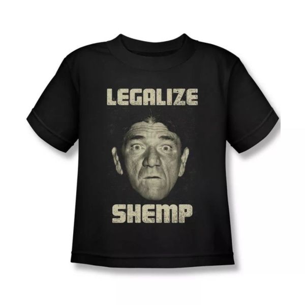 

three stooges legalize shemp toddler t-shirt sizes- s- new, White;black