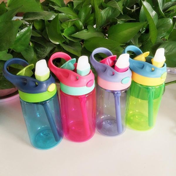 

water bottles 480ml bottle with straw kids plastic drinking for children school bpa portable kettle