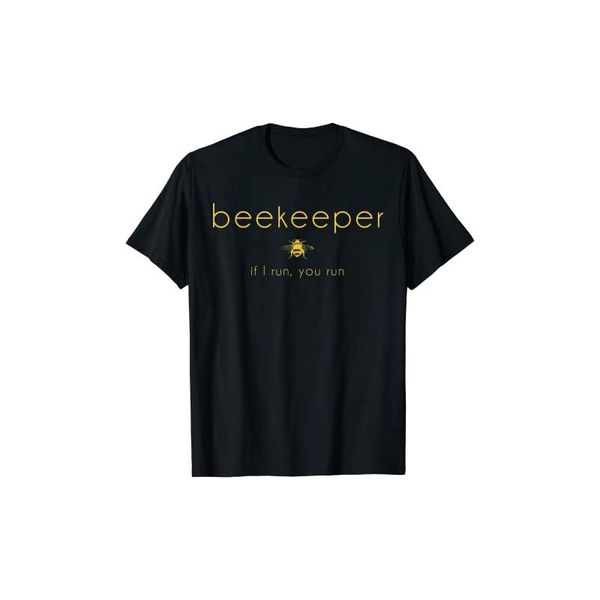 

men's t-shirts bee if i run you beekeeper apiarist honey gift cotton t shirt men summer harajuku graphic tee homme plus size, White;black
