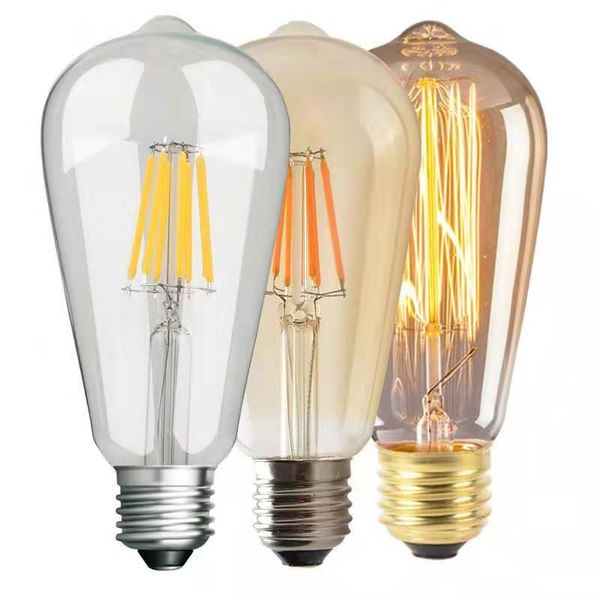 

bulbs scr dimming led filament st64 e27 bulb and vintage edison