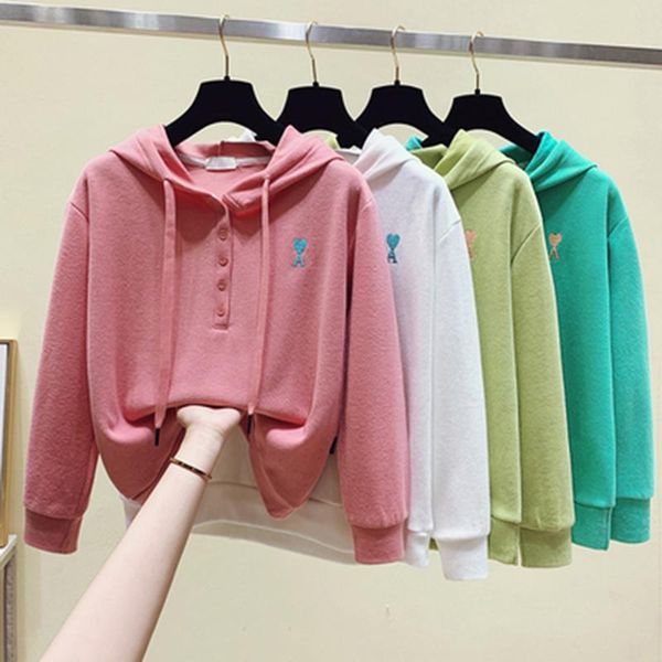 

women's hoodies & sweatshirts white hoodie woman 2021 spring and autumn thin long-sleeve hooded korean version of ins top, Black