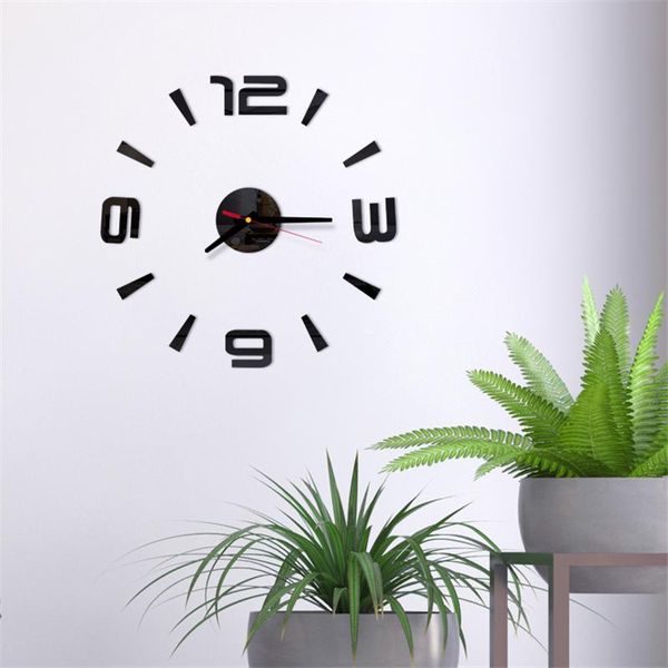 

wall clocks diy clock acrylic modern mirror surface sticker living room bedroom design office decor