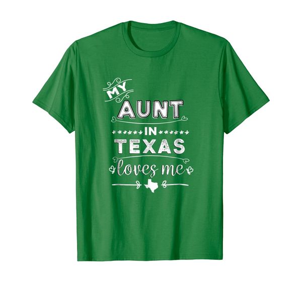 

my aunt in texas loves me apparel gift for niece, nephew, White;black