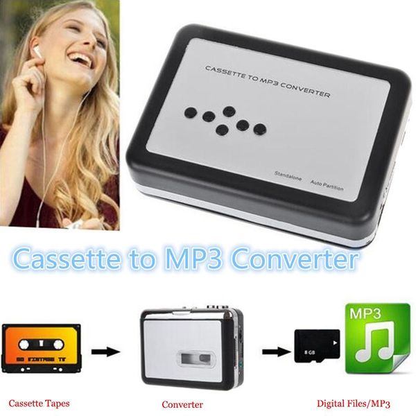

portable tape to pc usb/tf cassette-to-mp3 converter capture music player fku66 mp3 & mp4 players