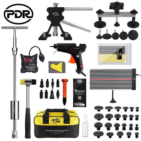 

professional hand tool sets pdr tools paintless dent repair slide hammer bridge puller lifter led line board kit removal herramientas