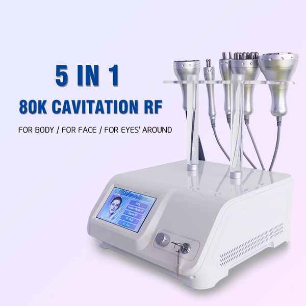 

5 in 1 cavitation body slimming 80k ultrasonic electric cupping therapy /cavi lipo contouring equipment/ massage beauty