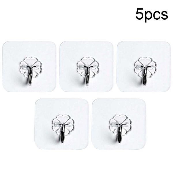 

hooks & rails 10pcs bathroom kitchen wall transparent strong suction cup hook ring hangers vacuum sucker clear