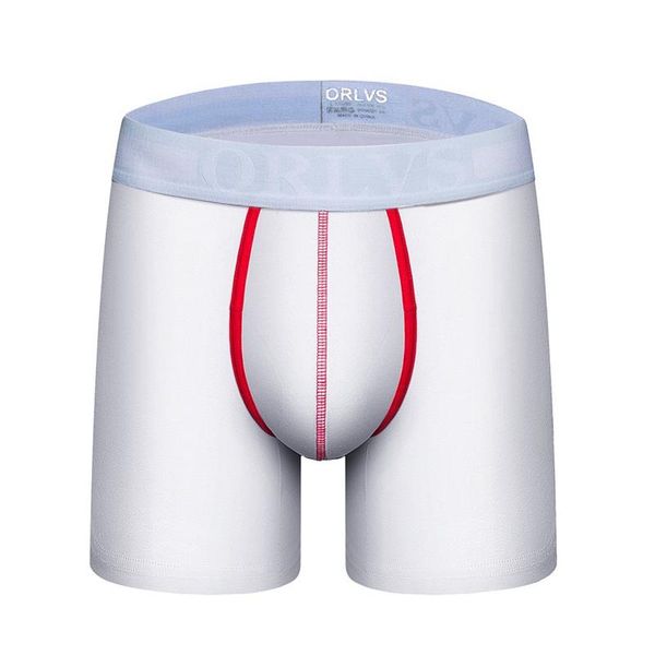 

underpants orlvs boxers close-fitting clothing underwear mens wide crotch space soft but not tight double stitches at the foot breath pants, Black;white