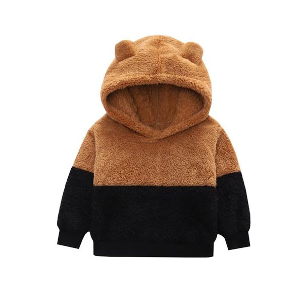 

jackets 2021 kids polar fleece jacket 1-7 years boys long sleeve warm hooded sweatshirt spring girl clothes, Blue;gray