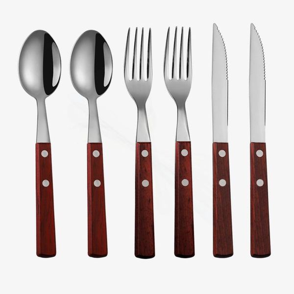 

kitchen tableware cutlery set gold stainless steel dinnerware knives forks spoons western home luxury dinner sets