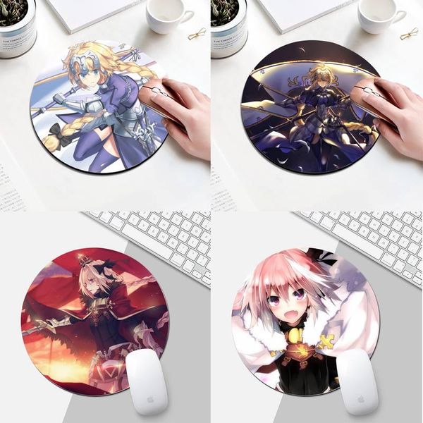 

mouse pads & wrist rests yndfcnb fate apocrypha rubber pc computer gaming mousepad round desk gamer mat for lappad