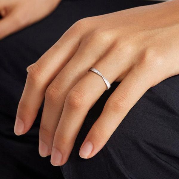 

wedding rings mobius ring for women stainless steel jewelry, Slivery;golden