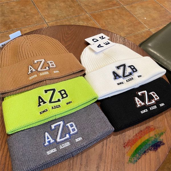 

beanie men women 3d embroidered caps knitting hats, Blue;gray