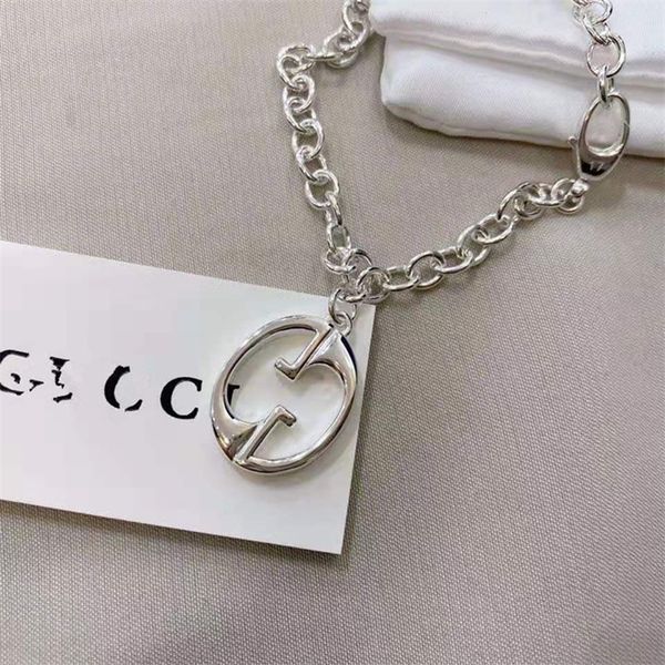 

68% off designer jewelry zhigujia 925 silver double g clasp bracelet for men and women, Black