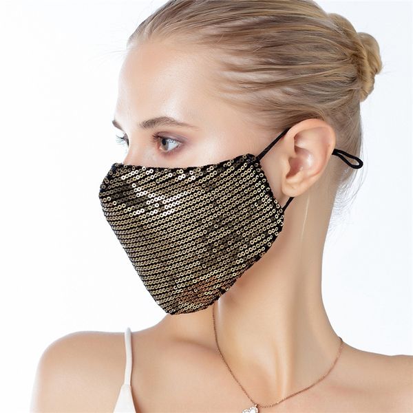 

HL3 pure cotton sunscreen designer s dust-proof haze breathable thick style autumn and winter fashion personality mask mask sequins sequins