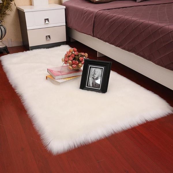 

luxury fluffy rug bedroom furry carpet bedside sheepskin area rugs children play princess room decor 2.3ft x 5ft carpets