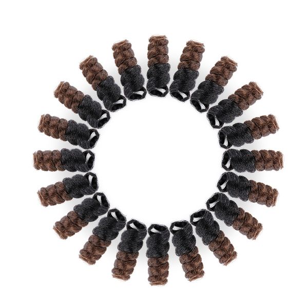

short curly hair dirty braid gradient high temperature silk wig bundle, Black