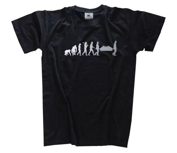

plata ediciÃ³n enterrador funeraria cementerio muerte evolution camiseta s-xxxl, White;black