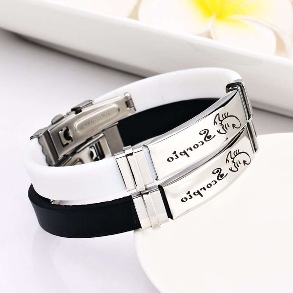 

hand catenary 12 zodiac lovers bracelet men's and women's hand jewelry fashion bracelet headdress, Black