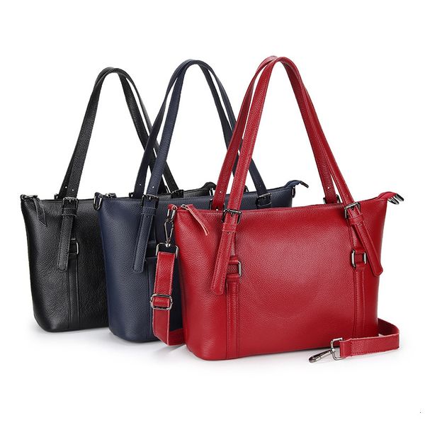 

high capacity 2021 layer cow leather women's shoulder bag