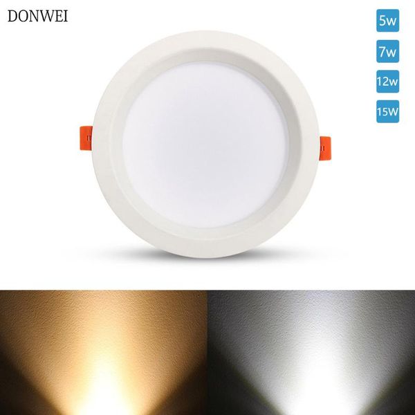 

downlights donwei led downlight 5w 7w 12w 15w round recessed lamp 240v bulb bedroom kitchen indoor spot lighting