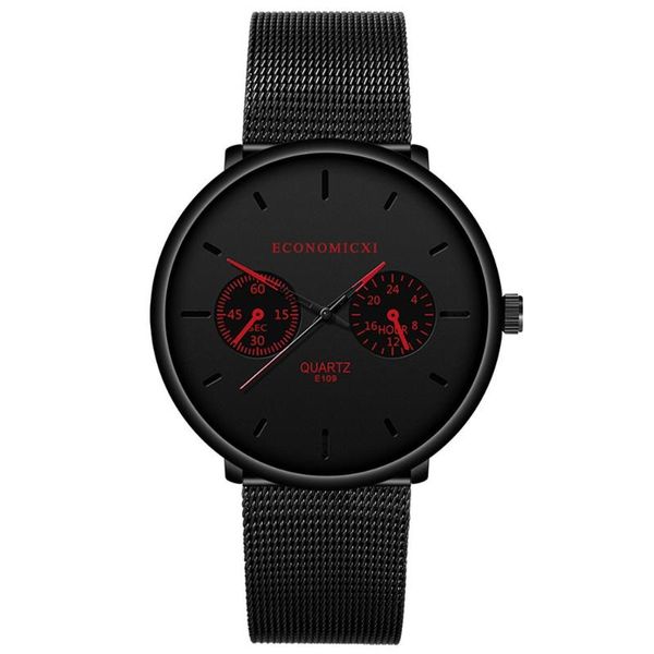

wristwatches men fashion ultra thin business watch simple stainless steel mesh belt wild waterproof quartz watches relogio masculino, Slivery;brown
