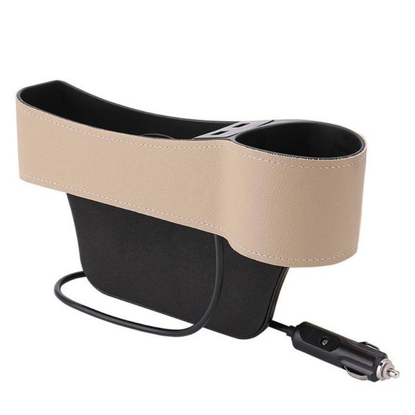

car organizer seat aperture durable impact resistance interior accessories multifunctional with dual usb charging space saving