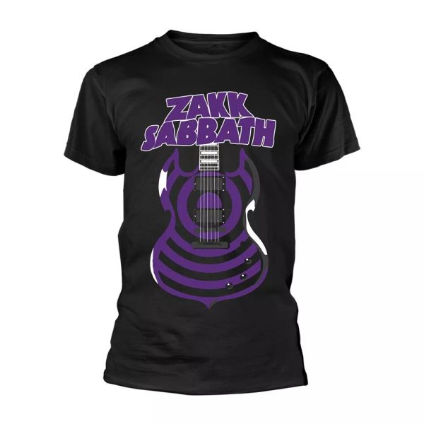 

zakk wylde (zakk sabbath) authorized guitar men t-shirt, White;black