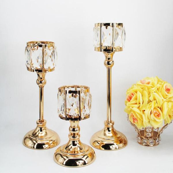 

candle holders european style light luxury holder iron romantic candlelight dinner ornament porta vela room decor bs50zt