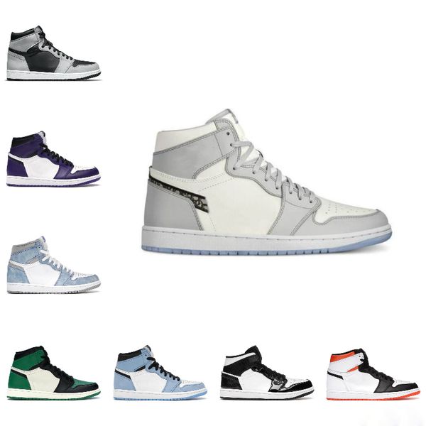 

basketball shoes mens 1 1s jumpman electro orange mocha hyper royal smoke grey silver toe black white obsidian shadow 2.0 university blue po