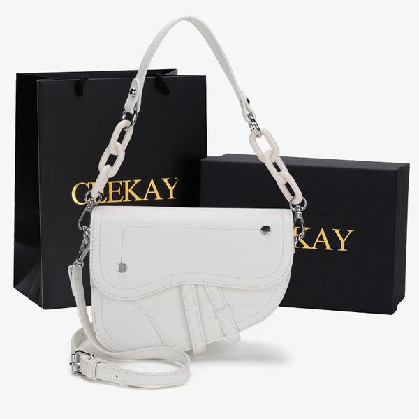

evening bags women shoulder summer japan version of the messenger bag handbag white chain wild crack printing