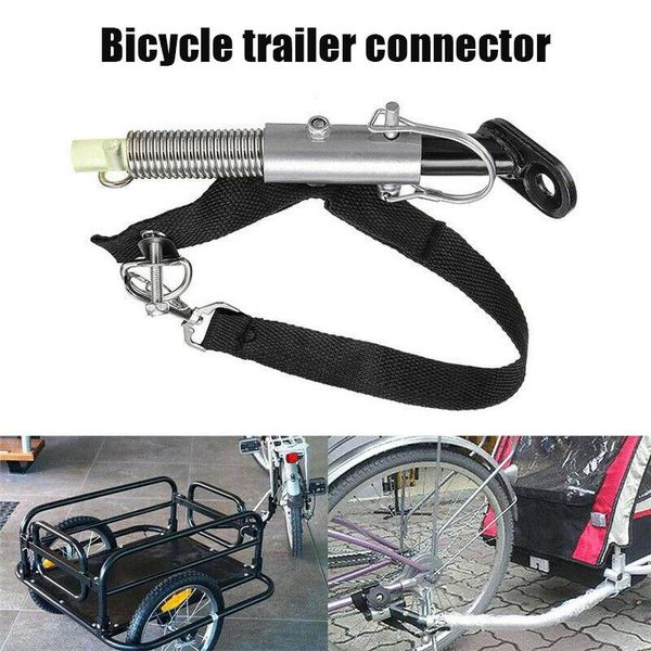 

hooks & rails universal bike trailer hitch baby pet linker connector bicycle rear rack accessories f2