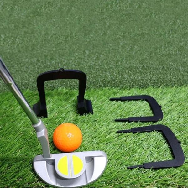 

golf training aids putting gate high strength impact resistant aluminium alloy wear alignment goal aim for indoor outdoor