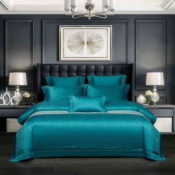 

golden green chic damask jacquard duvet cover  king size 4/7pcs 1000tc egyptian cotton bedding set bed sheet pillowcase
